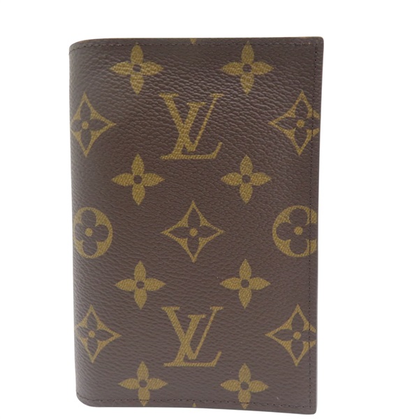 棕色 原花 PVC塗層帆布 護照夾【LOUIS VUITTON LV 路易威登】 M64502