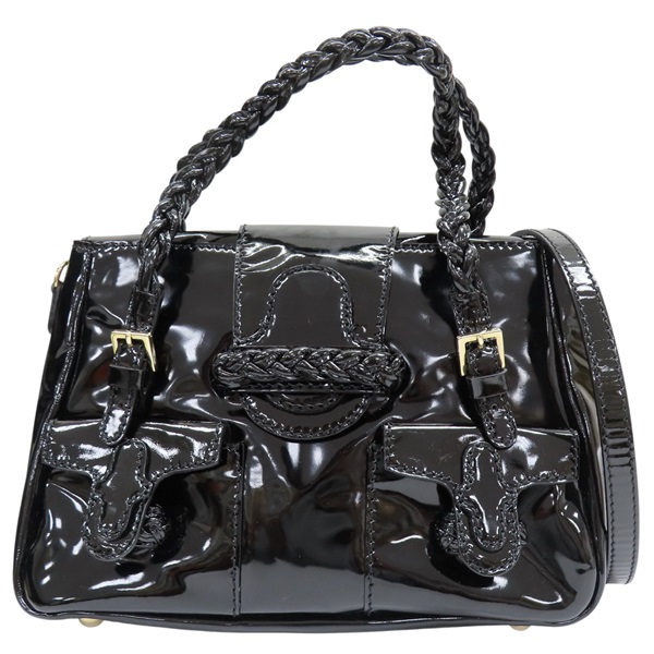 黑色 漆皮 兩用包【Valentino 范倫鐵諾】