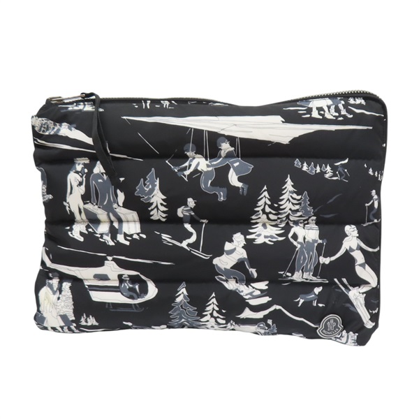 黑色 尼龍 手拿包【MONCLER 盟可睞】