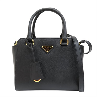 黑色牛皮 Galleria 兩用包【PRADA 普拉達】