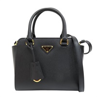 黑色牛皮 Galleria 兩用包【PRADA 普拉達】