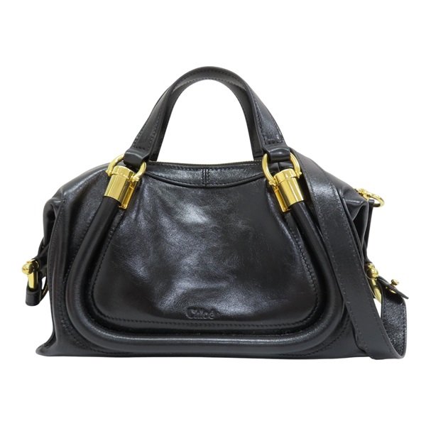 黑色牛皮 Paraty 24 兩用包【Chloe 克羅伊】 CHC24AS751N82001