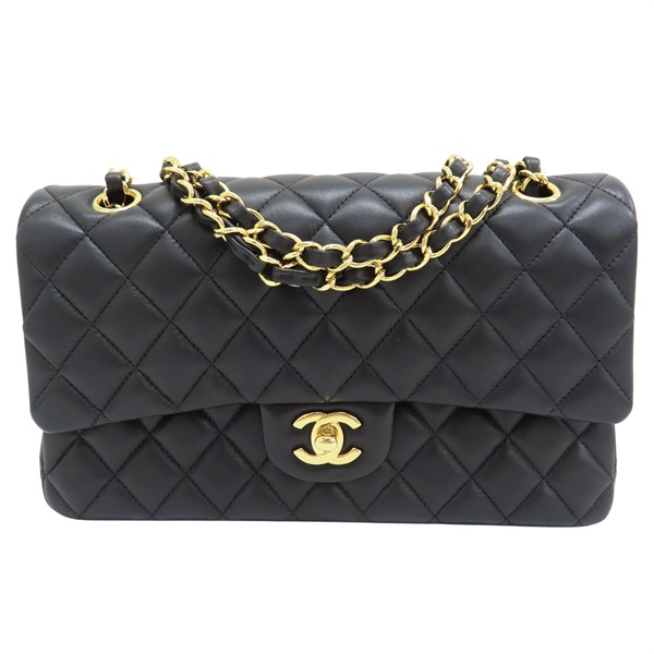 黑色 羊皮 coco25 鍊帶 肩背包 金扣【CHANEL 香奈兒】 A01112