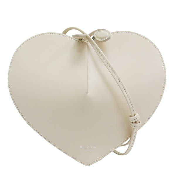 米色 牛皮 愛心 肩背包【Alaia Coeur】