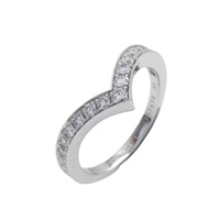 18K白金 鑽石 Josephine Aigrette 戒指 51【Chaumet 尚美巴黎】