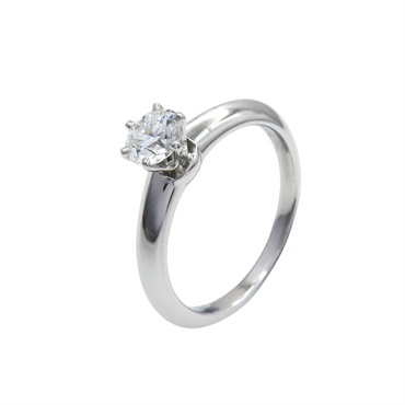 PT950鉑金 鑽石 Solitaire 戒指【Tiffany & Co 蒂芬妮】