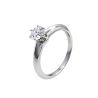 PT950鉑金 鑽石 Solitaire 戒指【Tiffany & Co 蒂芬妮】