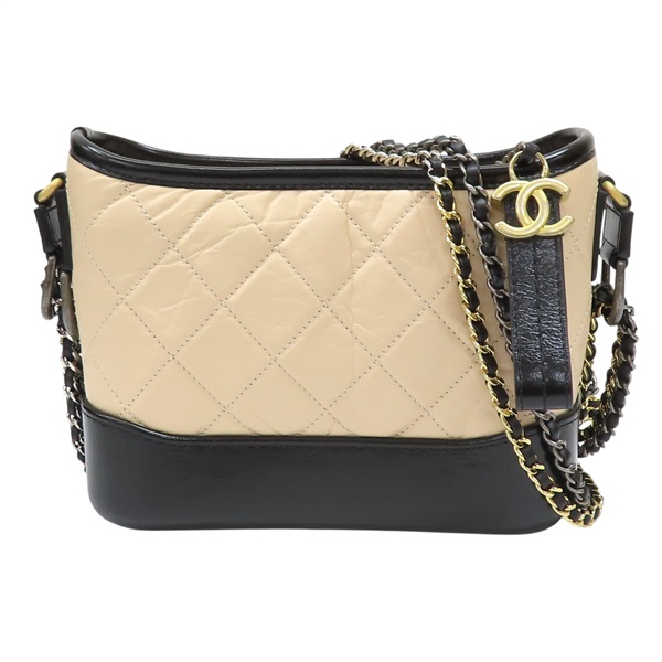 杏色 牛皮 小號流浪包 肩背包【CHANEL 香奈兒】 A91810