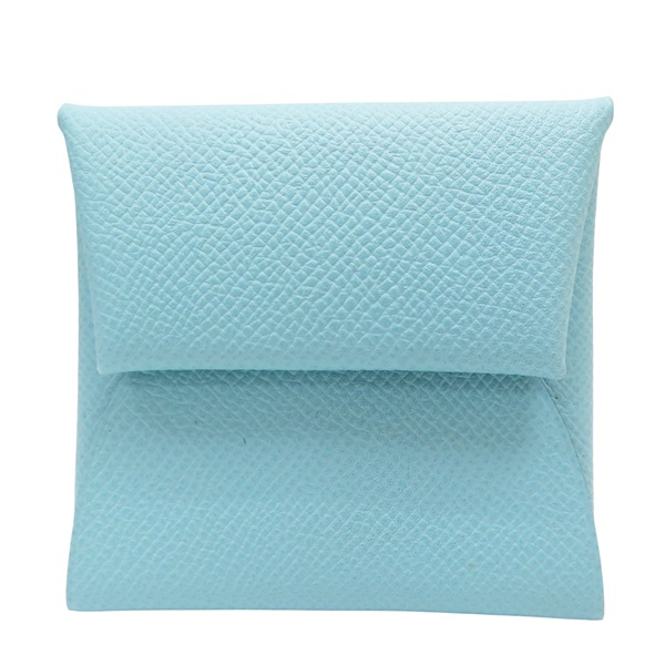 環礁藍 Epsom牛皮 Bastia 扣式零錢包 T刻【HERMES 愛馬仕】