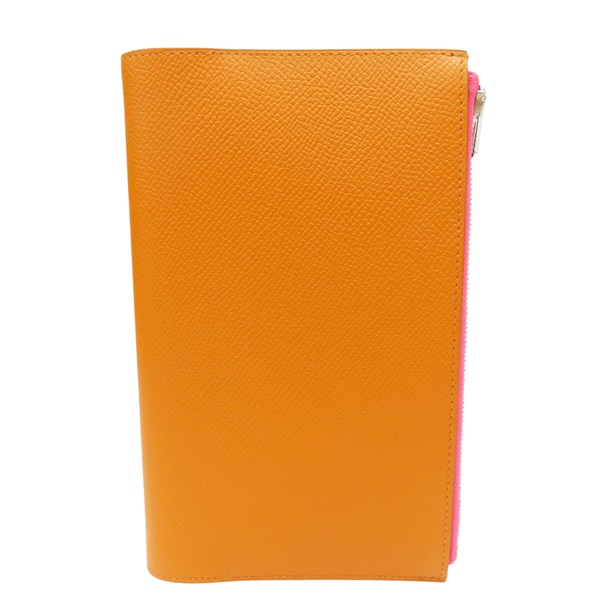 雙色 Epsom牛皮 EAZIP Note cover 萬用夾 C刻【HERMES 愛馬仕】 H076686CKAB