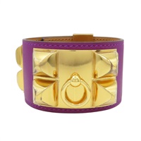 紫色 Swift牛皮 CDC 24手環 X刻【HERMES 愛馬仕】 H079501CD