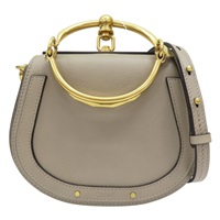 灰色 牛皮 Nile 肩背包【Chloe 克羅伊】