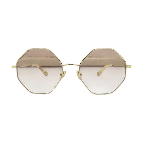 棕色漸層鏡片 鍍金 墨鏡 太陽眼鏡【Chloe 克羅伊】 CE2134