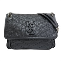 黑色牛皮 Niki 肩背包 498894【SAINT LAURENT YSL 聖羅蘭】 #498894