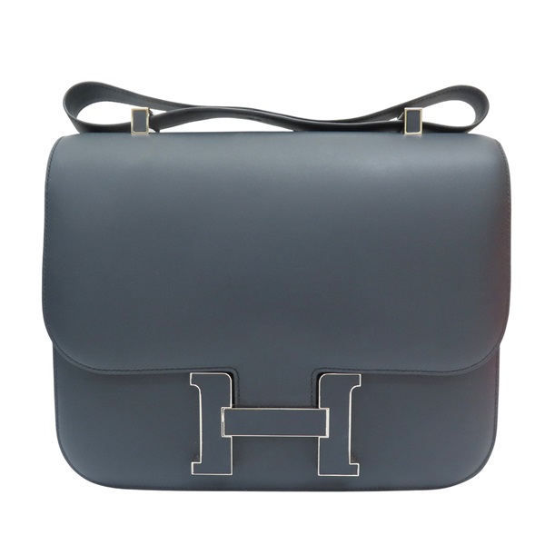 黑暗藍色 Sombrero皮革 Constance Cartable 29 康康包 肩背包 □Q刻【HERMES 愛馬仕】 Bleu Obscur