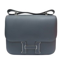 黑暗藍色 Sombrero皮革 Constance Cartable 29 康康包 肩背包 □Q刻【HERMES 愛馬仕】