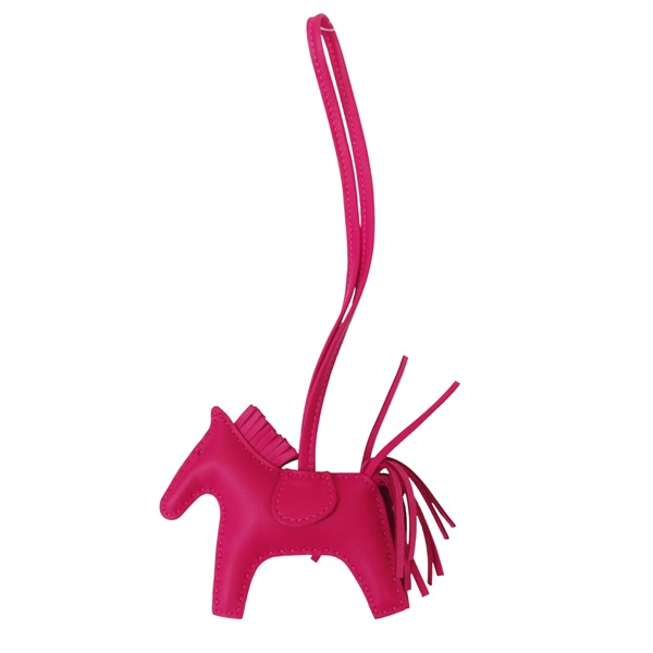 桃紅色 Rodeo PM 掛飾 Y刻【HERMES 愛馬仕】 Rose mexico