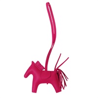 桃紅色 Rodeo PM 掛飾 Y刻【HERMES 愛馬仕】 Rose mexico