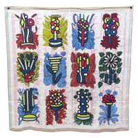 多色 喀什米爾 真絲 絲巾 140*140【HERMES 愛馬仕】