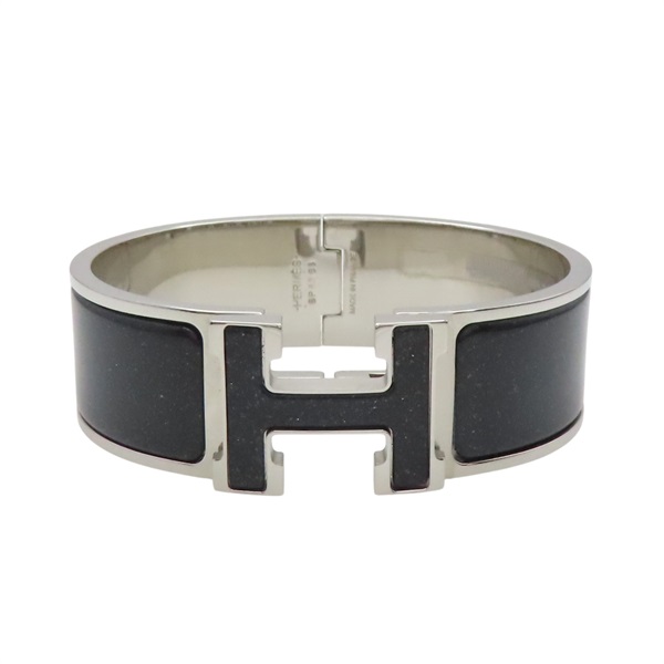 黑色 合金 Clic Clac H Glitter 手環 【HERMES 愛馬仕】