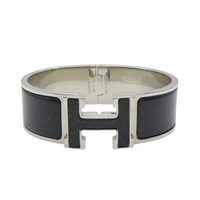 黑色 合金 Clic Clac H Glitter 手環 【HERMES 愛馬仕】