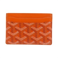橘色 Goyardine帆布 Saint-Sulpice 卡夾 名片夾 【GOYARD 高雅德 】