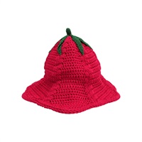 紅色 編織棉布 番茄漁夫帽 帽子【LOEWE 羅威】 K820SPHX03