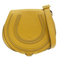 黃色 牛皮 Small Marcie 肩背包【Chloe 克羅伊】