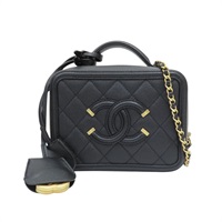 黑色 牛皮 CC Filigree Vanity 肩背包 A93342【CHANEL 香奈兒】 A93342