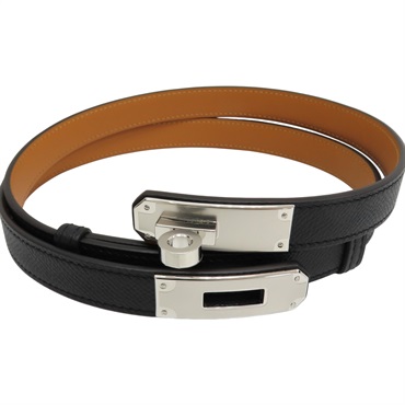 黑色 Epsom牛皮 Kelly Pocket 18 皮帶 H081120CC K刻【HERMES 愛馬仕】 H081120CC
