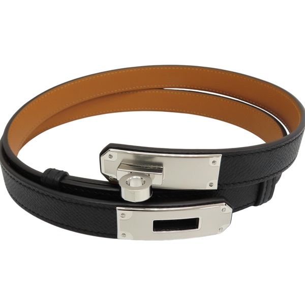 黑色 Epsom牛皮 Kelly Pocket 18 皮帶 H081120CC K刻【HERMES 愛馬仕】 H081120CC