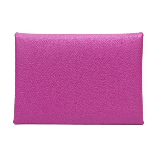 粉色 Epsom牛皮 Calvi Duo 卡夾 名片夾 B刻【HERMES 愛馬仕】