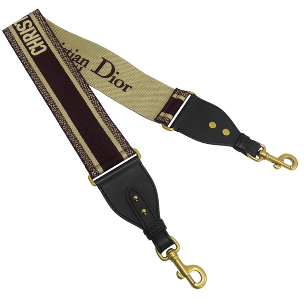 紅色 帆布 背帶 附金屬環【Dior 迪奧】