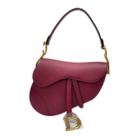 紅色 牛皮 Saddle 馬鞍包【DIOR 迪奧】