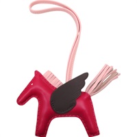 桃紅/粉 羊皮 Rodeo Pegase PM 飛馬掛飾 Z刻【HERMES 愛馬仕】