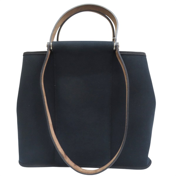 黑色 帆布 Cabag Elan PM 兩用包 M刻【HERMES 愛馬仕】