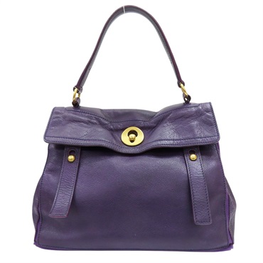 紫色 牛皮 肩背包【SAINT LAURENT 聖羅蘭】