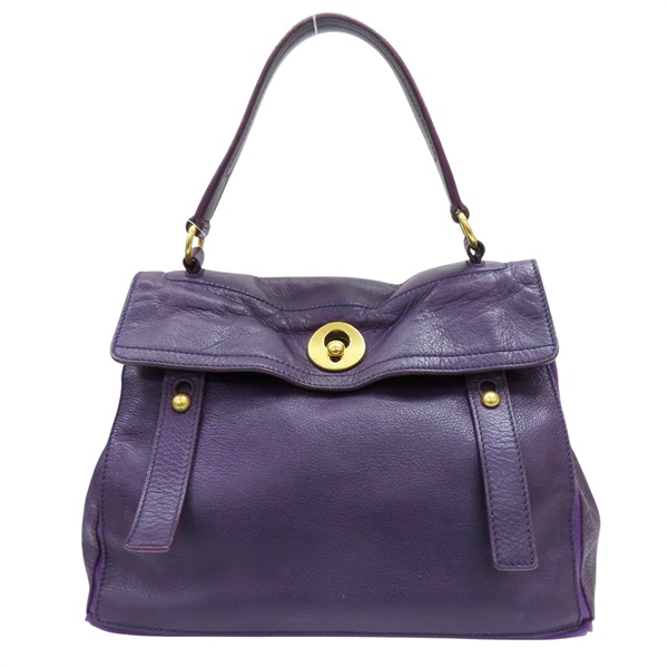 紫色 牛皮 肩背包【SAINT LAURENT 聖羅蘭】