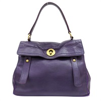 紫色 牛皮 肩背包【SAINT LAURENT 聖羅蘭】