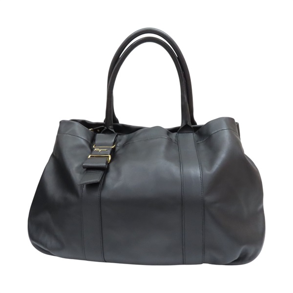 黑色 牛皮 肩背包【Salvatore Ferragamo 費拉格慕】