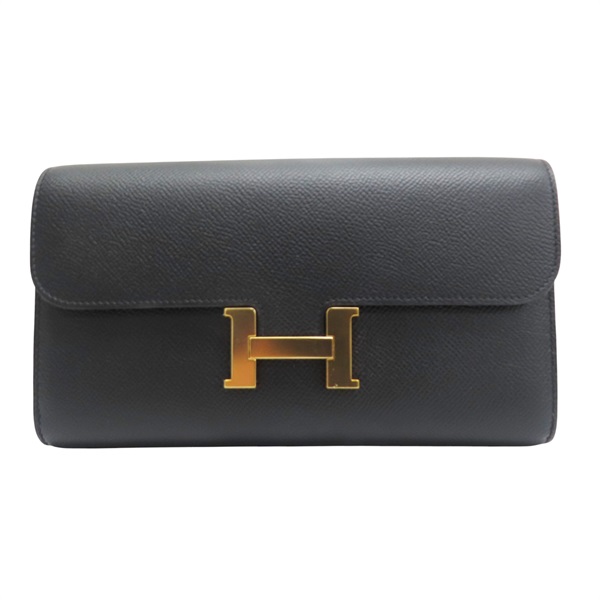 黑色 Epsom牛皮 Constance To Go Wallet 肩背包 Z刻【HERMES 愛馬仕】 Z刻