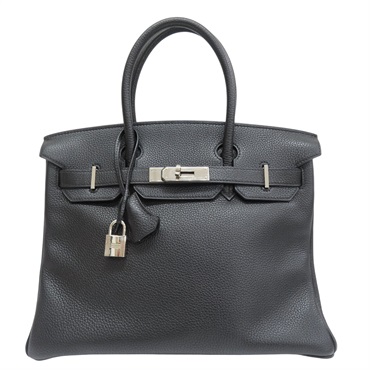 黑色 Togo牛皮 BirKin 30 柏金包 手提包 銀扣 口G刻【HERMES 愛馬仕】