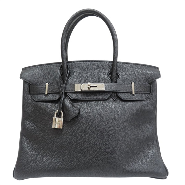 黑色 Togo牛皮 BirKin 30 柏金包 手提包 銀扣 口G刻【HERMES 愛馬仕】