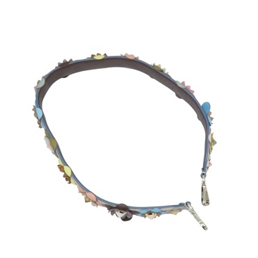 淺粉色 小花 金屬鉚釘 肩背帶 【FENDI 芬迪】