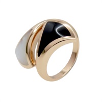 18K玫瑰金 母貝 縞瑪瑙 Divas Dream 戒指【BVLGARI 寶格麗】