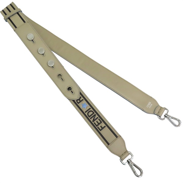 卡其色牛皮 背帶【FENDI 芬迪】