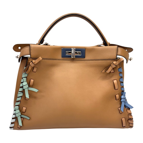 深棕色 牛皮 PEEKABOO 两用包【FENDI 芬迪】 8BN290