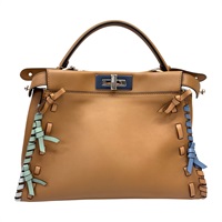 深棕色 牛皮 PEEKABOO 两用包【FENDI 芬迪】 8BN290