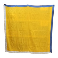 黃色 絲綢 羊絨 絲巾 140X140【HERMES 愛馬仕】