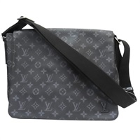 黑色 原花 PVC帆布 District MM 肩背包 (有異味)【LOUIS VUITTON LV 路易威登】 M44001